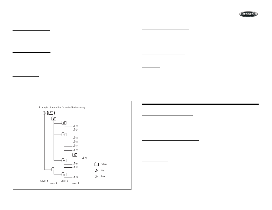 Mp3/wma operation (continued), Operación de mp3/wma (continuado), Fonctionnement de mp3/wma (continué) | Mp7610 | Jensen MP7610 User Manual | Page 19 / 25