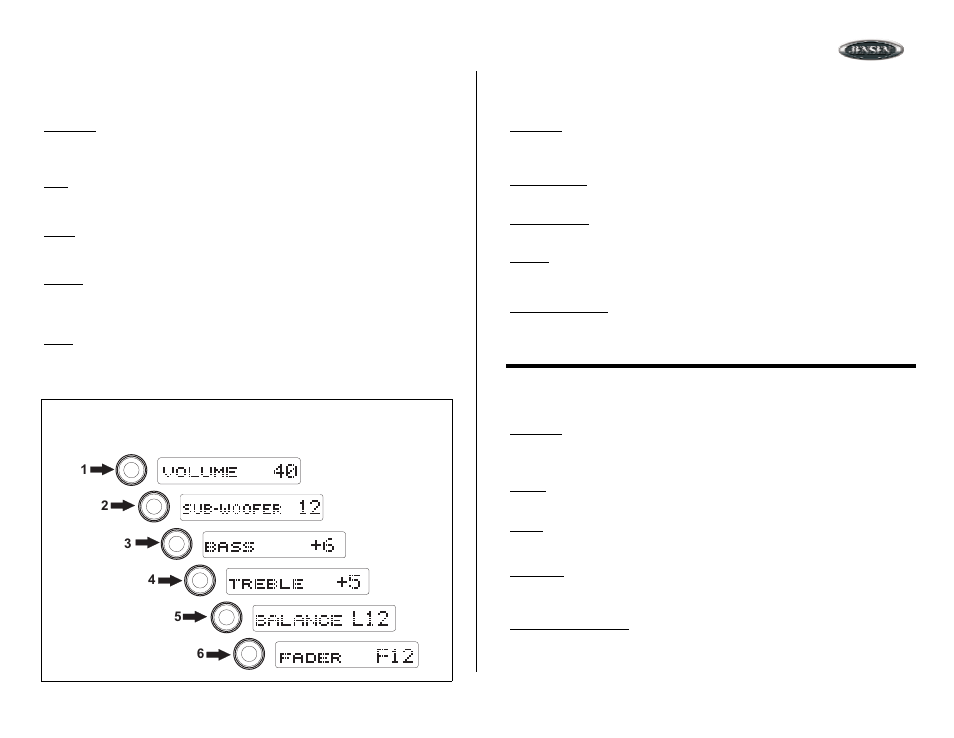 Operation (continued), Volume / audio control (continued), Operación (continuado) | Volumen / regulador audio (continuado), Opération (continué), Volume / contrôleur audio (continué), Mp7610 | Jensen MP7610 User Manual | Page 7 / 25