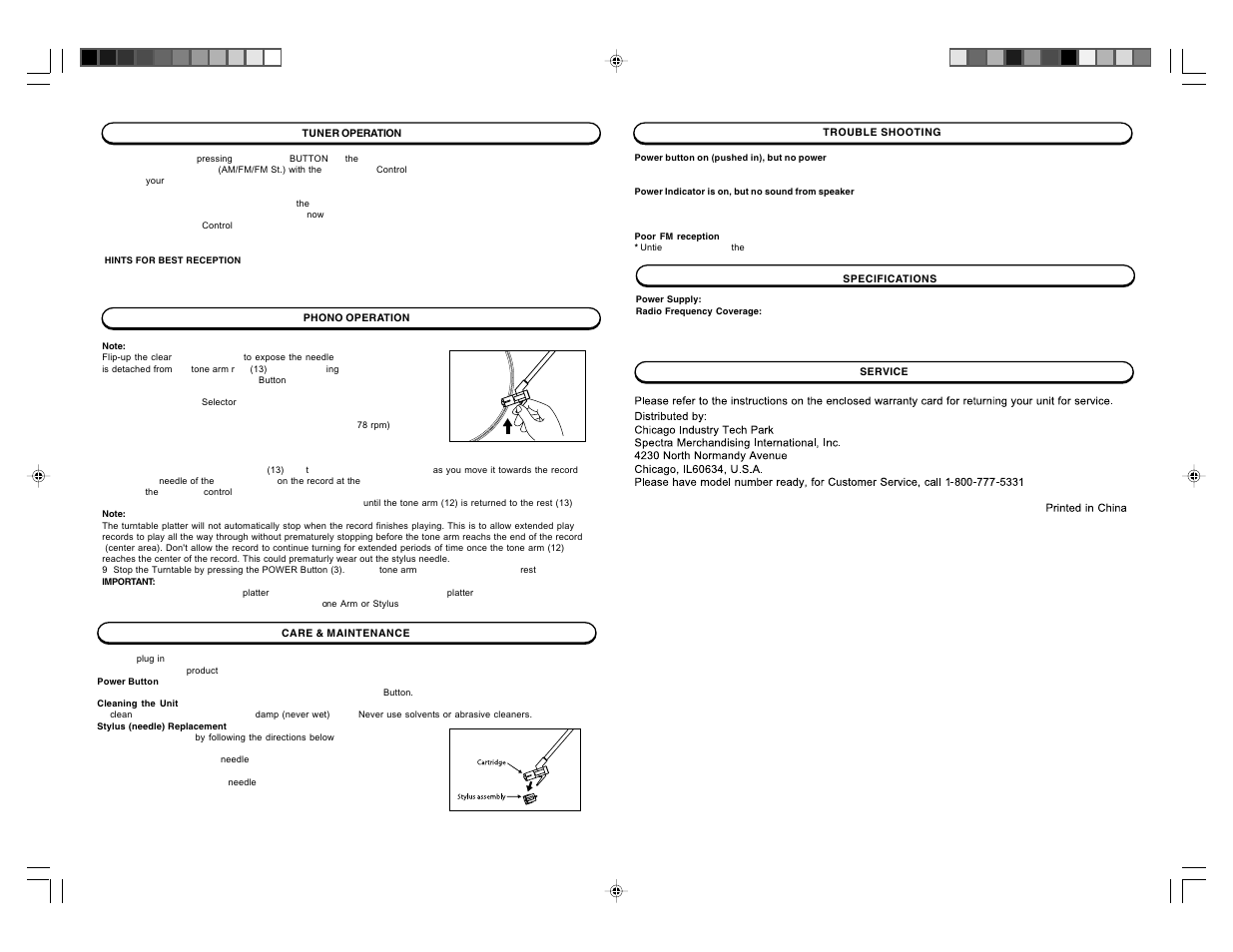 Jensen JTA-220 User Manual | Page 3 / 3
