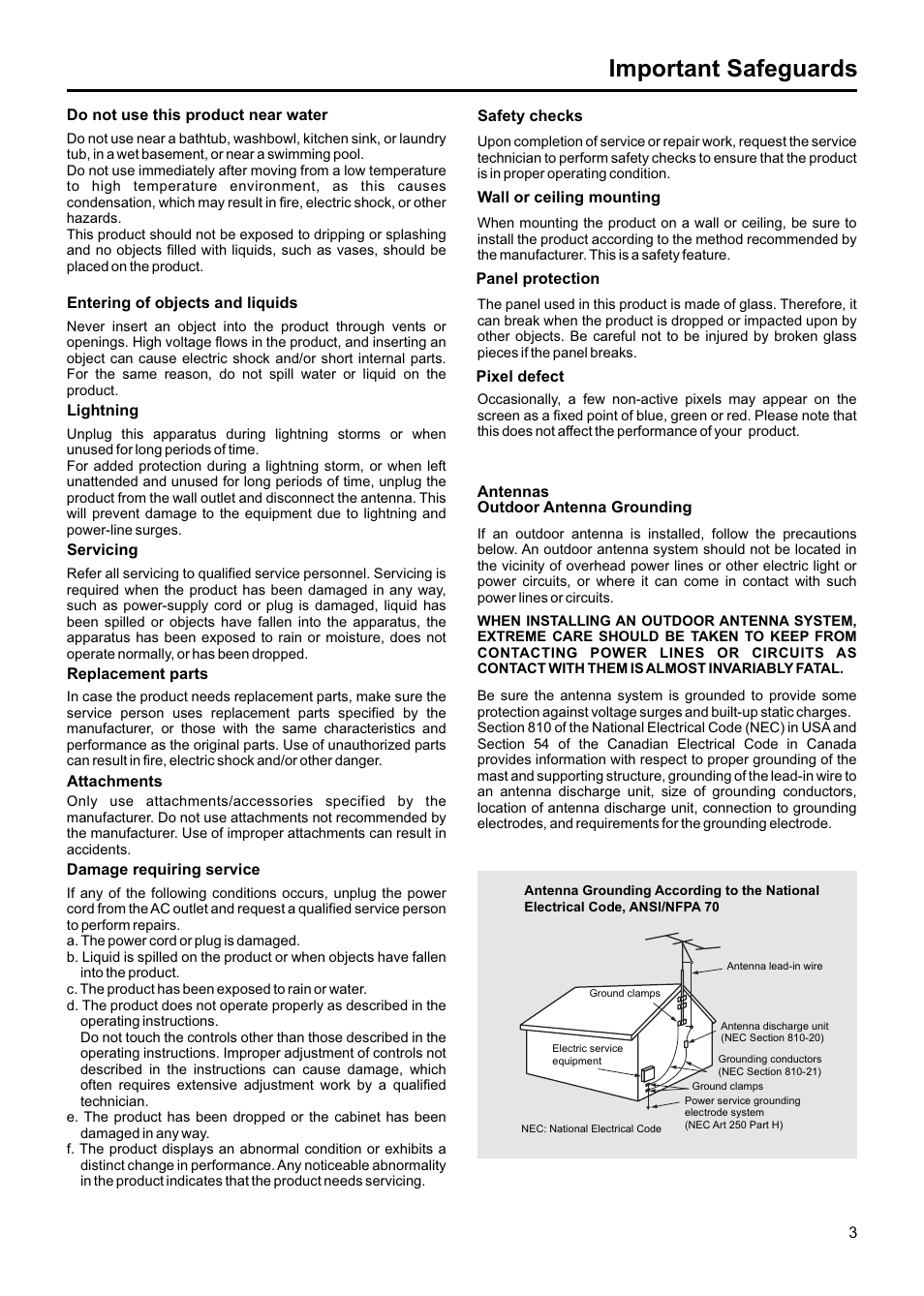 Important safeguards | Jensen JE1507DC User Manual | Page 4 / 40