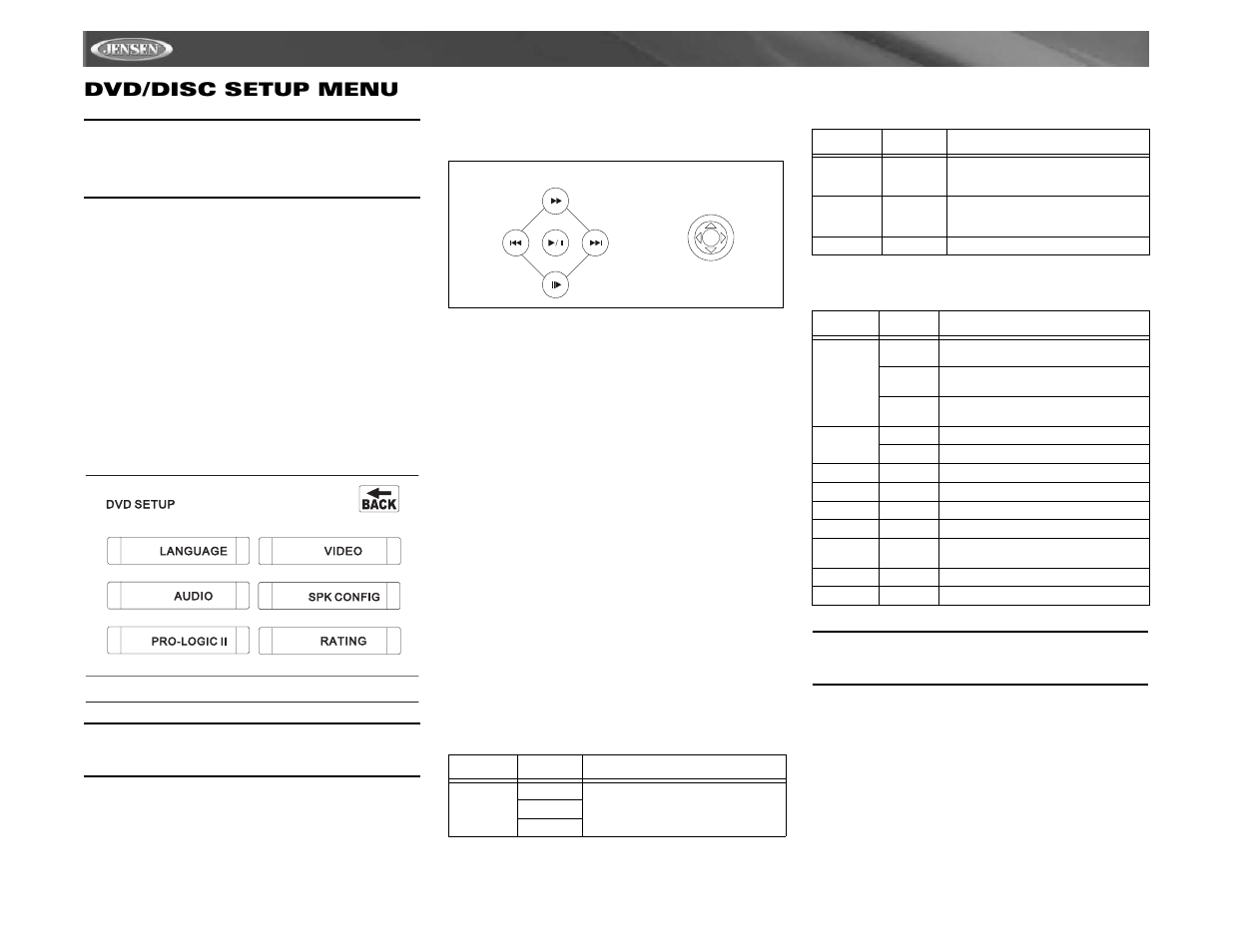 Vm9021ts dvd/disc setup menu | Jensen Mobile Multimedia AM/FM/DVD Receiver VM9021TS User Manual | Page 28 / 116