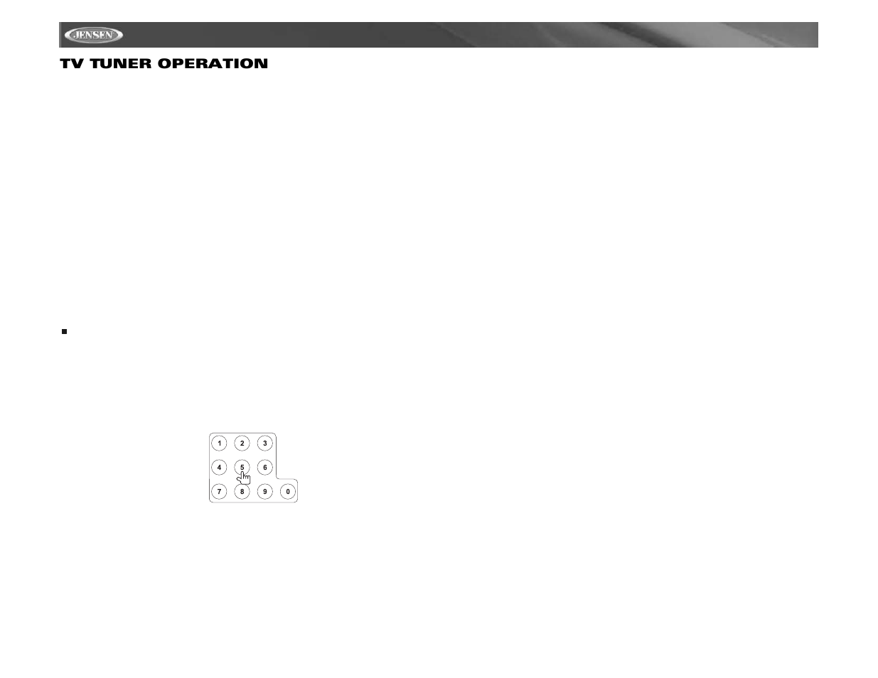 Vm9021ts tv tuner operation | Jensen Mobile Multimedia AM/FM/DVD Receiver VM9021TS User Manual | Page 34 / 116