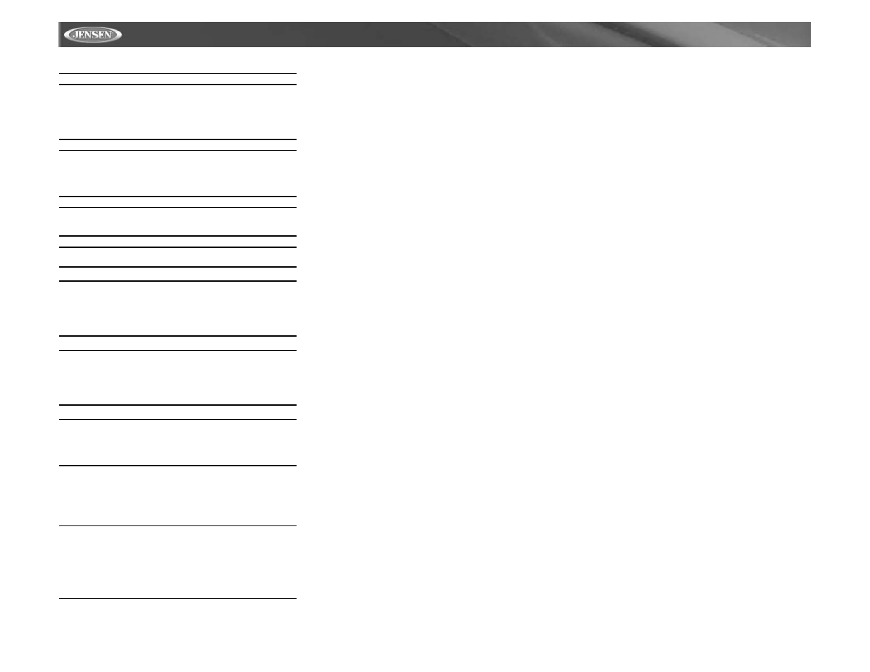 Vm9021ts | Jensen Mobile Multimedia AM/FM/DVD Receiver VM9021TS User Manual | Page 42 / 116