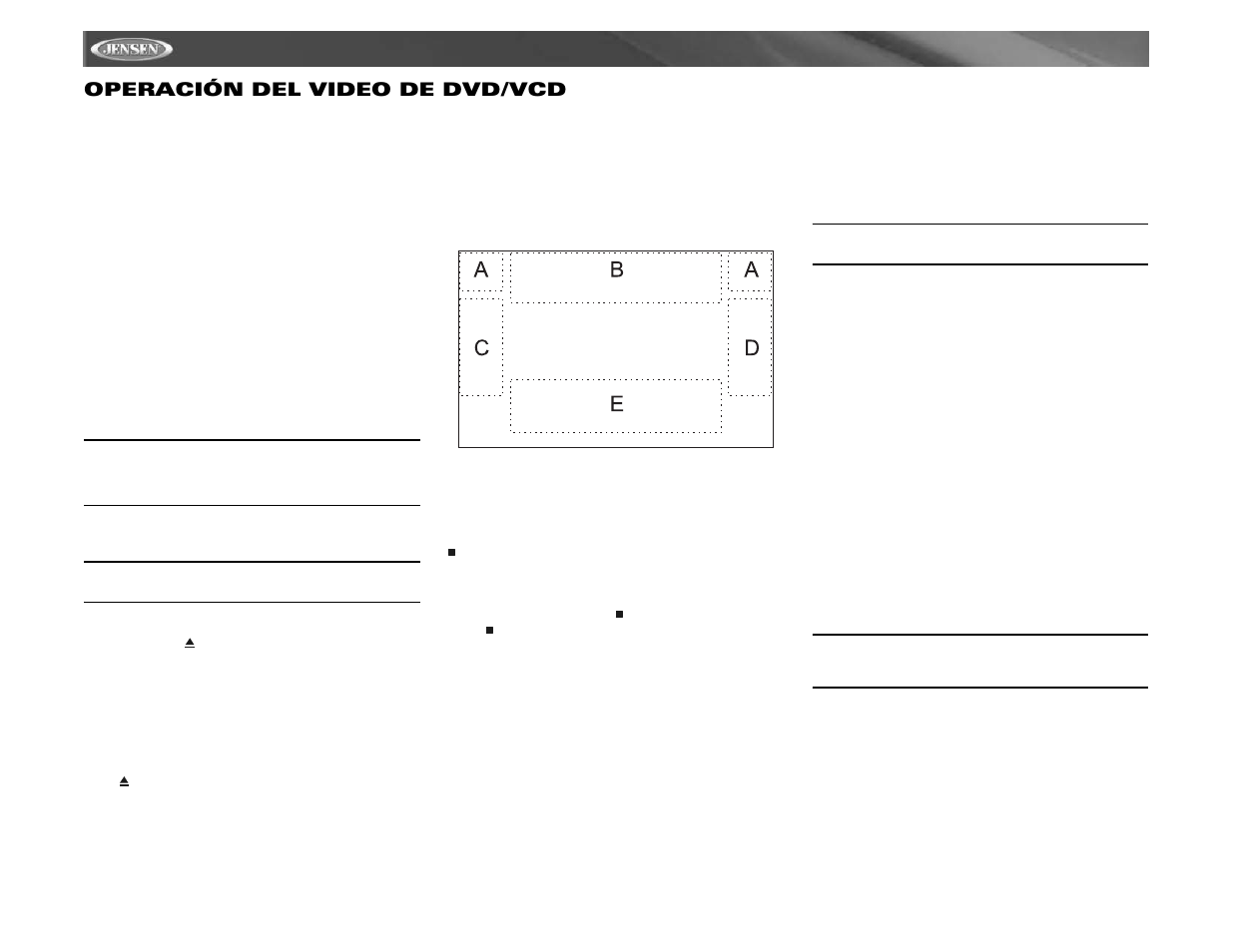 Vm9021ts operación del video de dvd/vcd | Jensen Mobile Multimedia AM/FM/DVD Receiver VM9021TS User Manual | Page 62 / 116