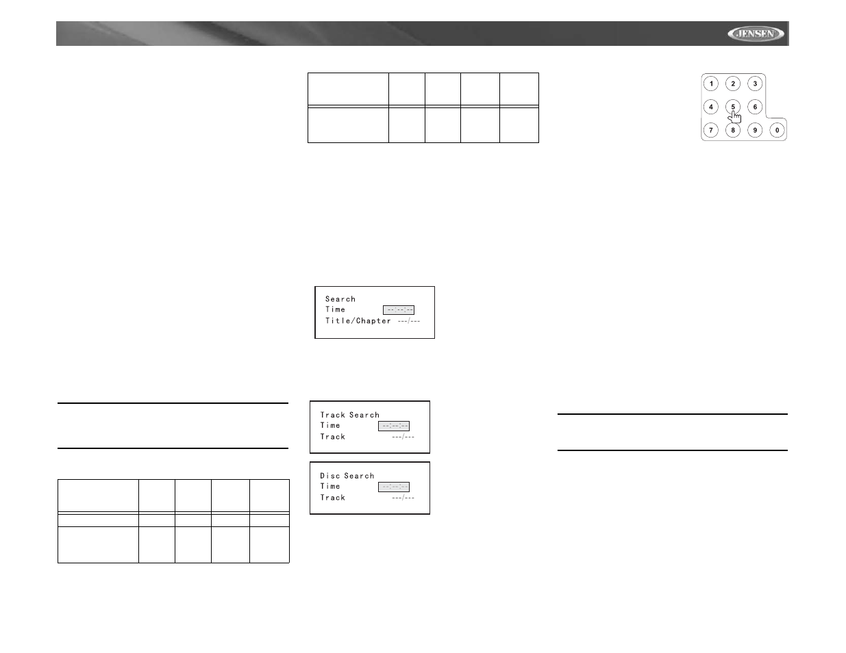 Vm9021ts | Jensen Mobile Multimedia AM/FM/DVD Receiver VM9021TS User Manual | Page 63 / 116