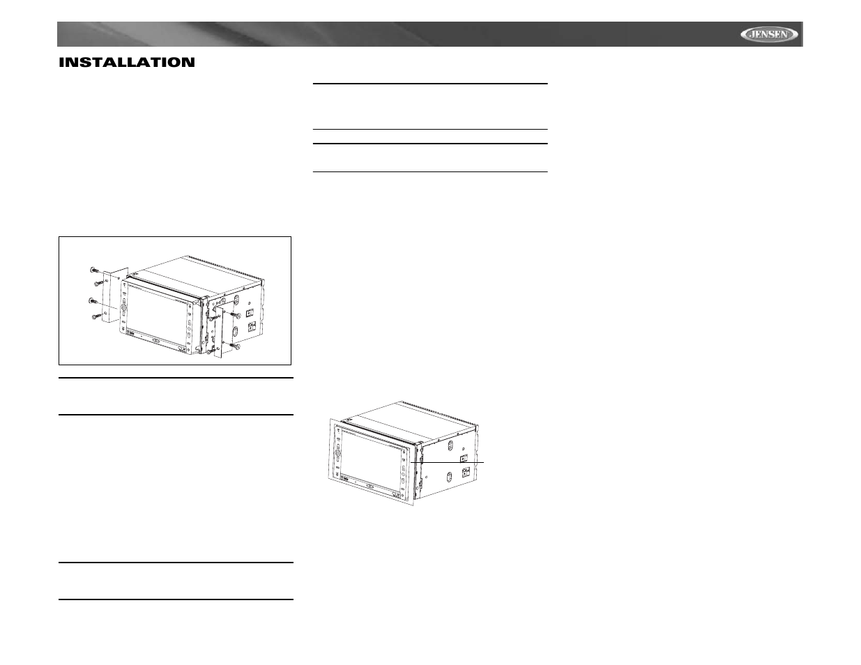 Vm9021ts installation | Jensen Mobile Multimedia AM/FM/DVD Receiver VM9021TS User Manual | Page 9 / 116