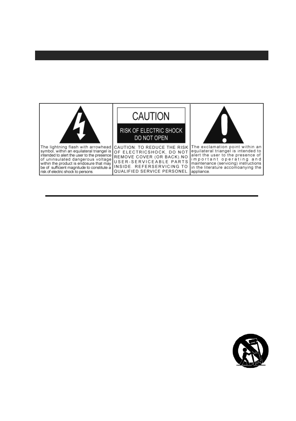 Important safety instructions, Warning | Jensen JCR-208 User Manual | Page 2 / 11