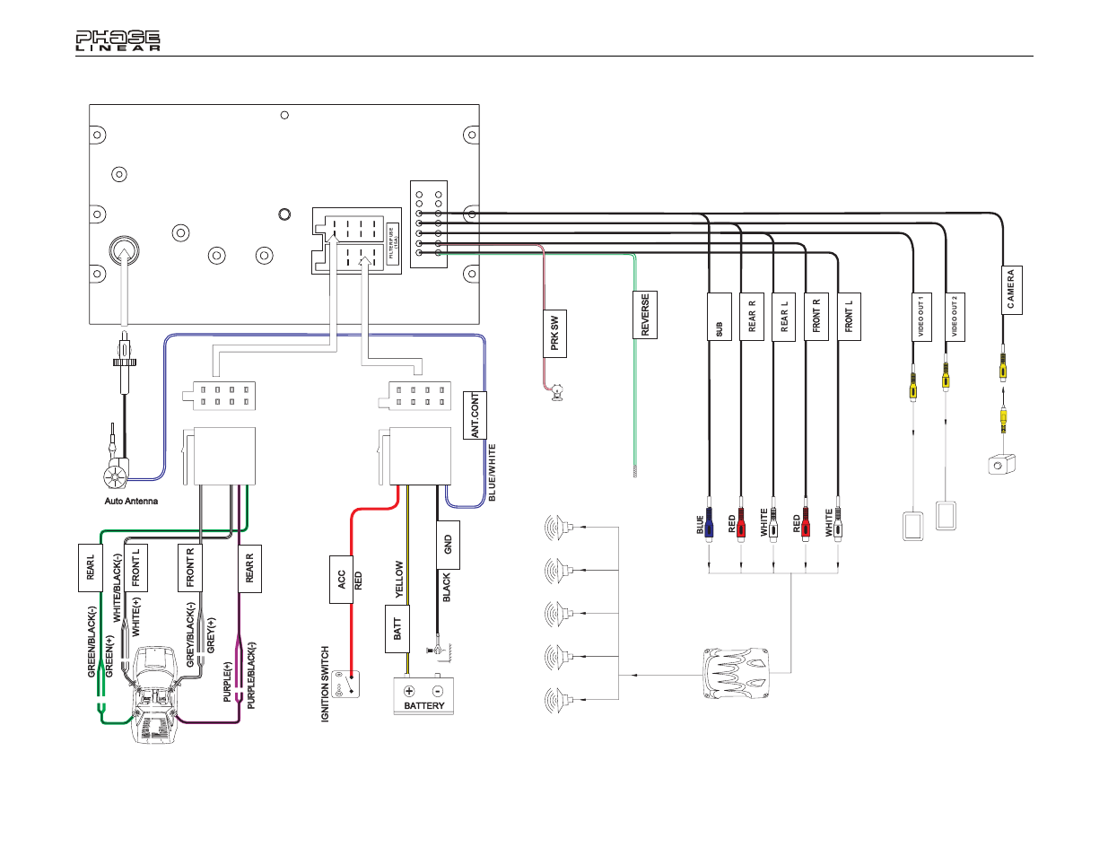 Uv8020, Wiring diagram | Jensen Phase Linear UV8020 User Manual | Page 8 / 30