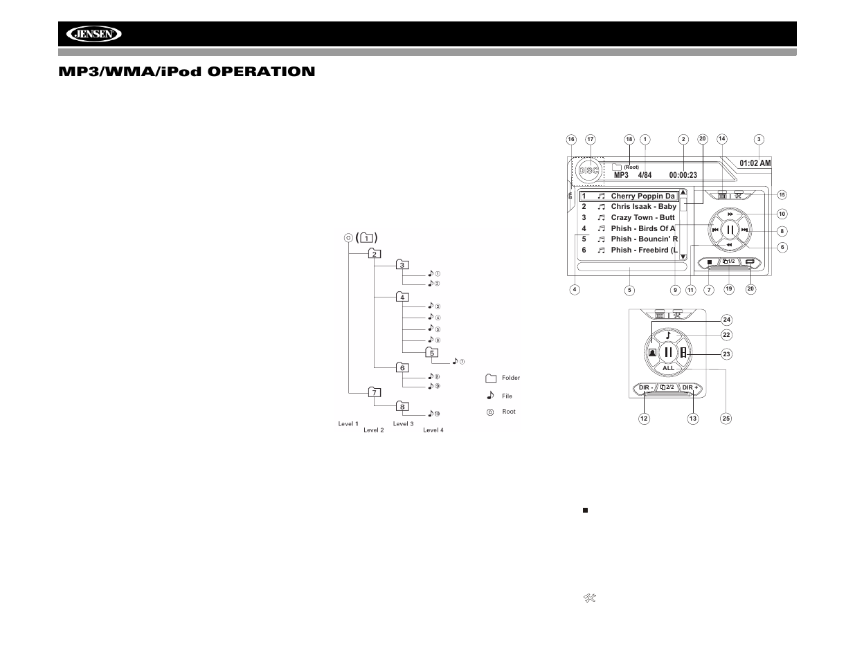 Jensen VM9412 User Manual | Page 30 / 38