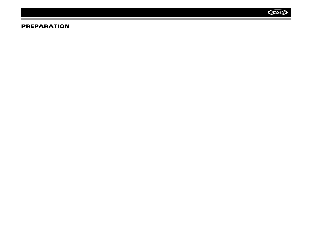 Vm9412 preparation | Jensen VM9412 User Manual | Page 5 / 38