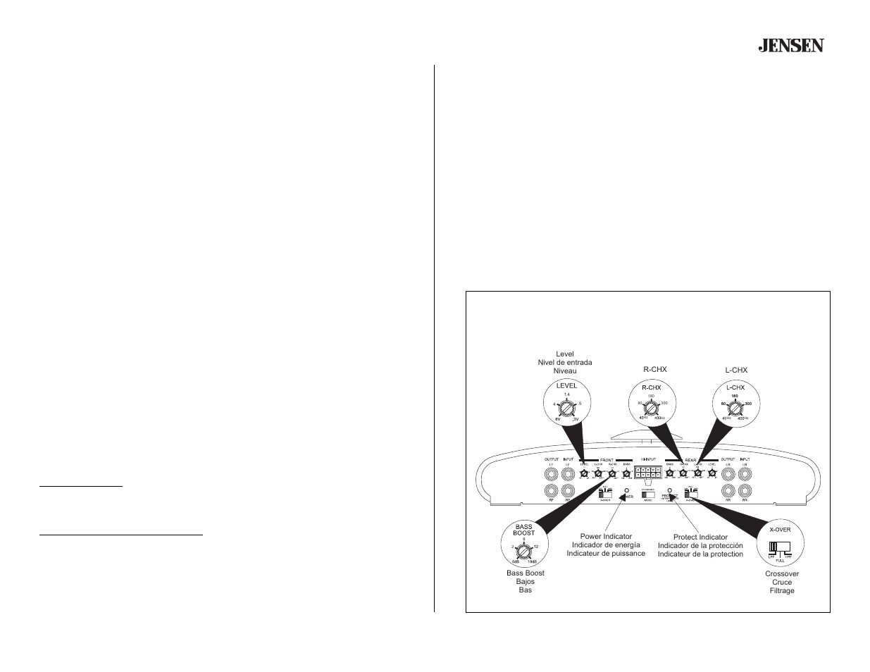 Ps475, Indicators and controls, Testing | Jensen PS475 User Manual | Page 9 / 13