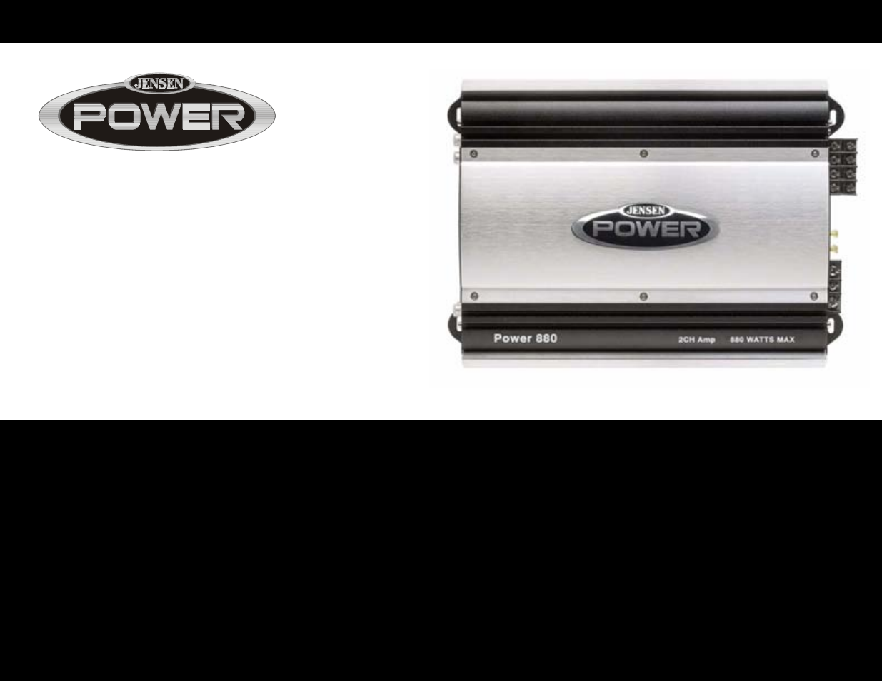 Jensen POWER 900 User Manual | 48 pages