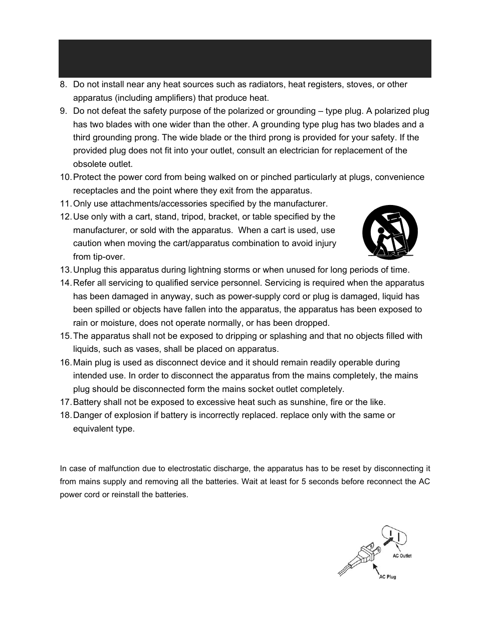 Important safety instructions, Continued) | Jensen JISS-300I User Manual | Page 3 / 16
