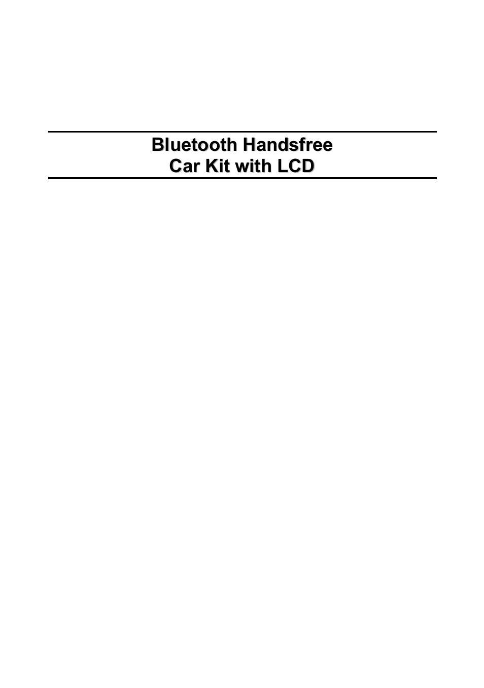 Jensen BT380 User Manual | 28 pages