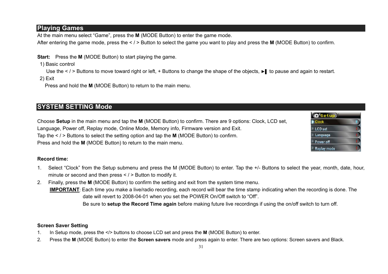 Jensen SMPV-1GBS User Manual | Page 32 / 37