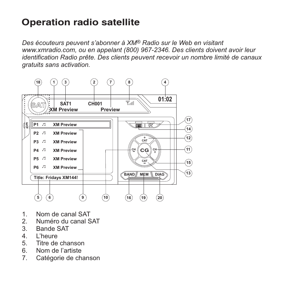 Operation radio satellite | Jensen VM9413 User Manual | Page 80 / 92