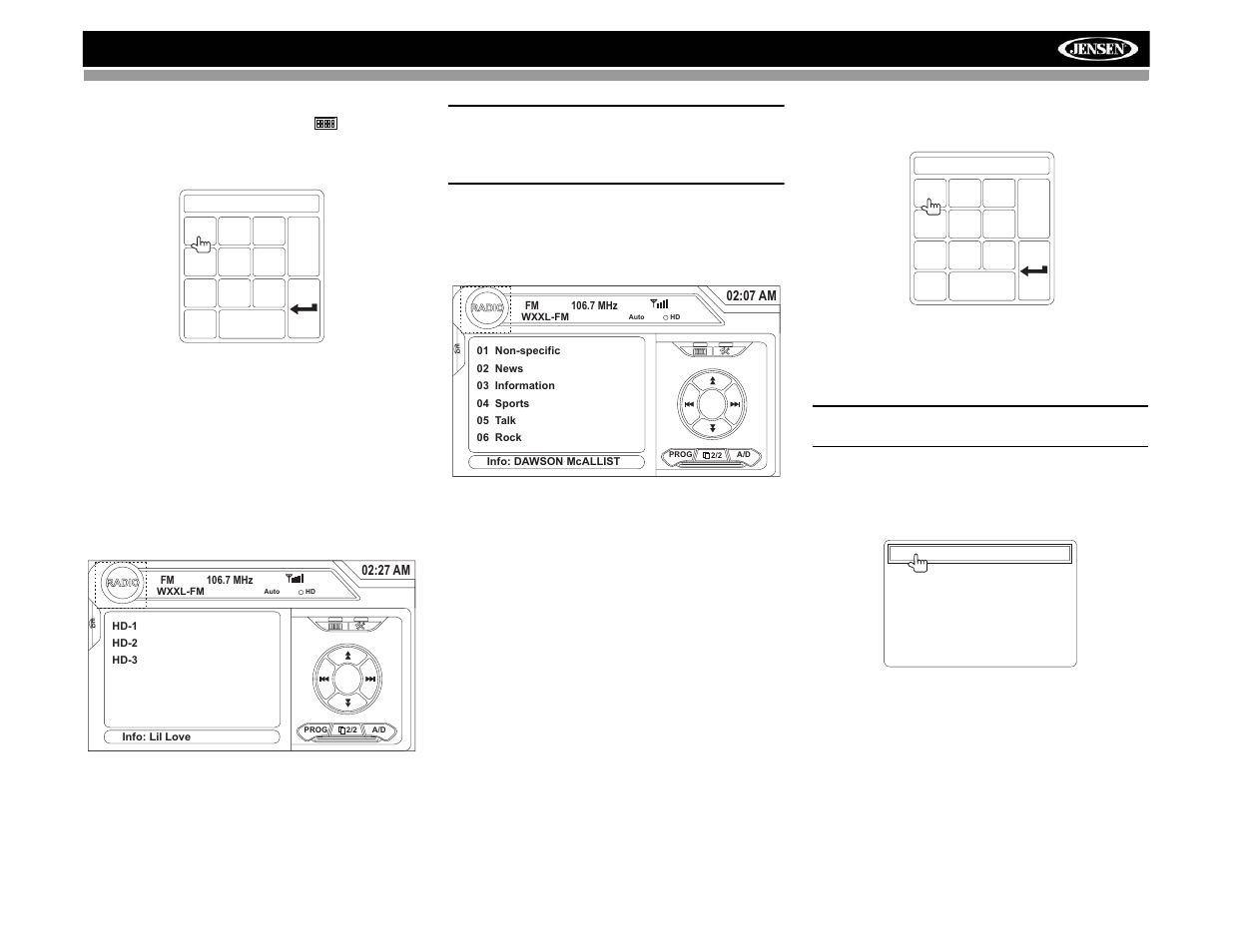 Vm9313 | Jensen VM9313 User Manual | Page 18 / 106