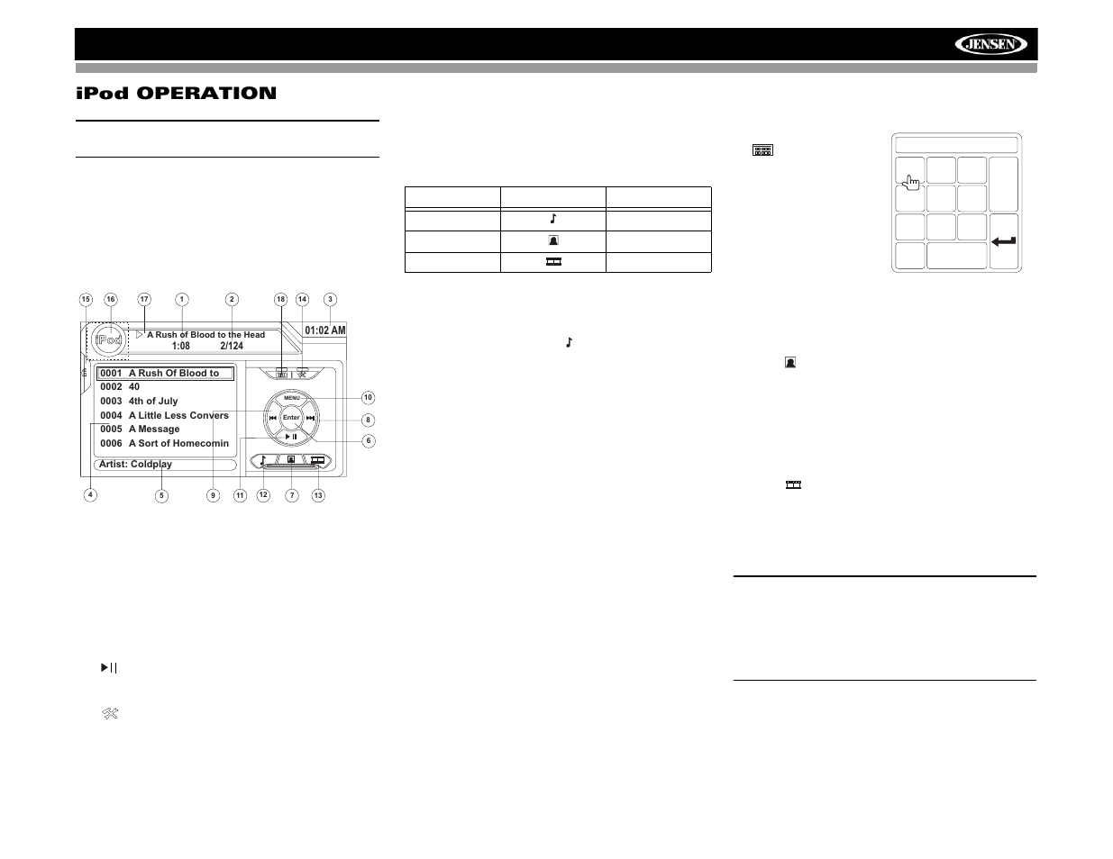 Vm9313 ipod operation | Jensen VM9313 User Manual | Page 28 / 106