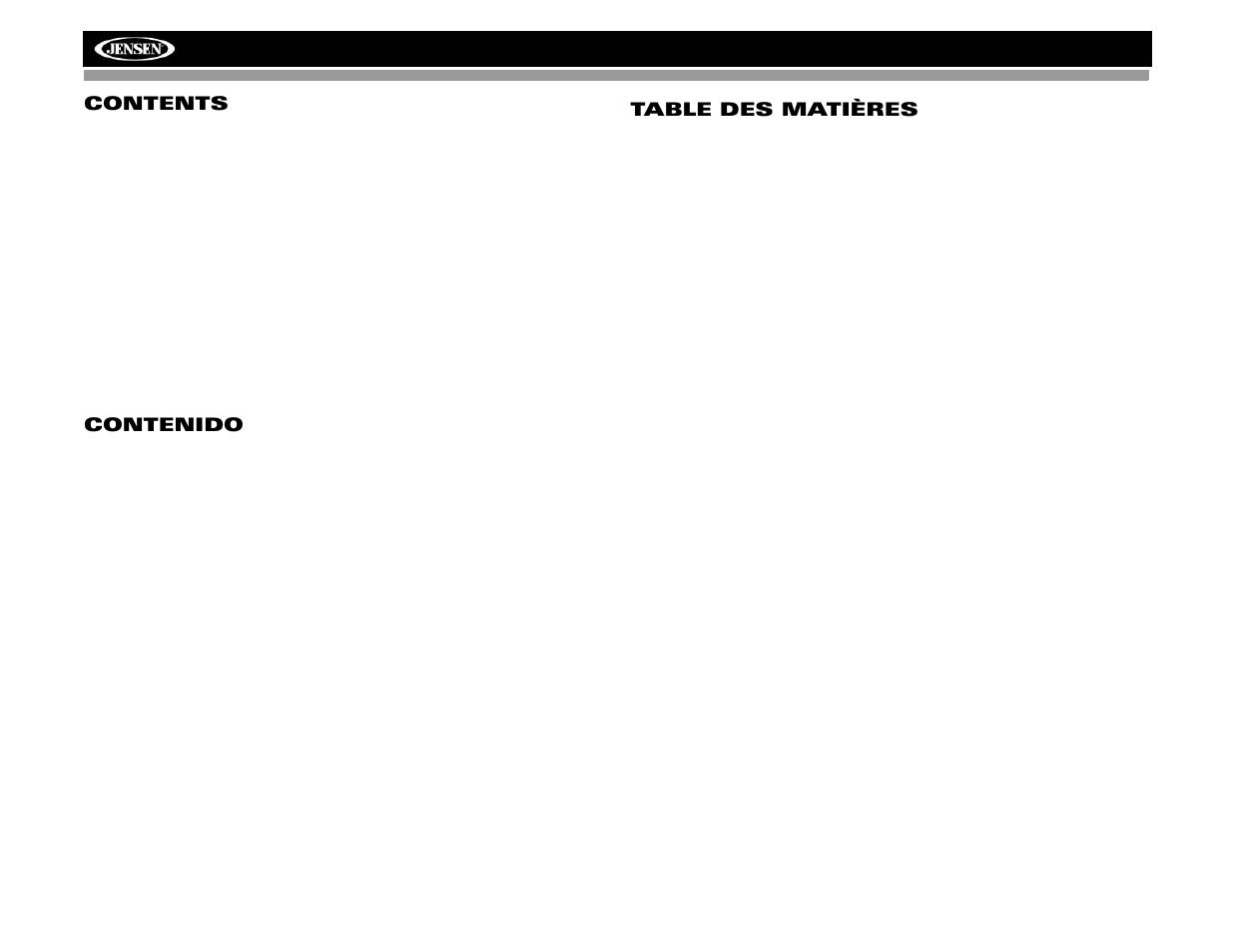 Jensen VM9313 User Manual | Page 3 / 106
