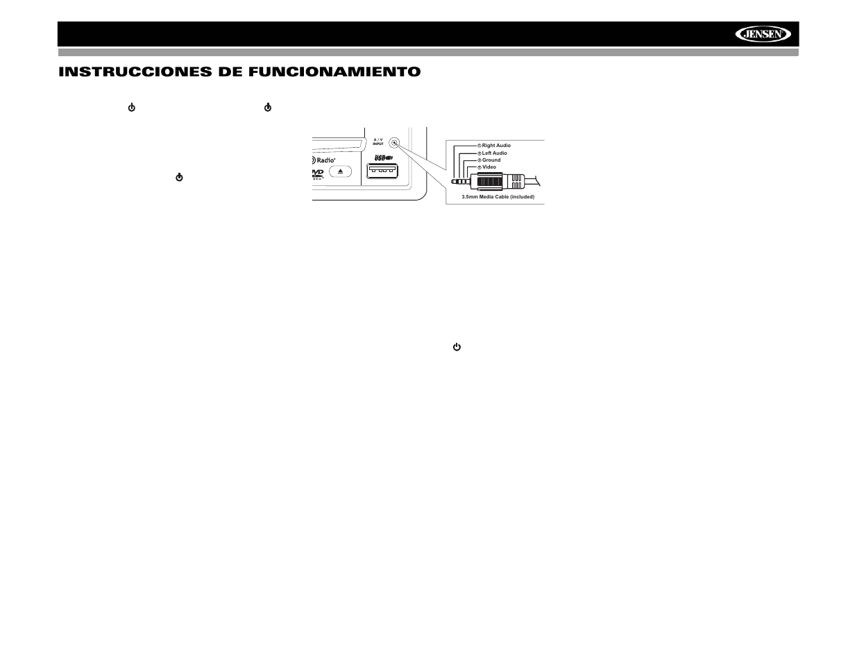 Vm9313 instrucciones de funcionamiento | Jensen VM9313 User Manual | Page 44 / 106