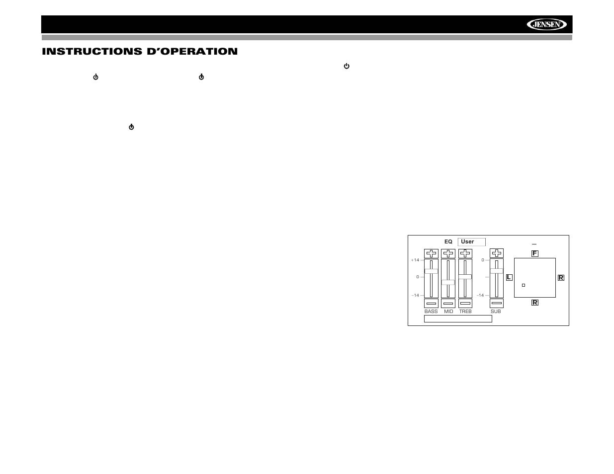 Vm9313 instructions d’operation | Jensen VM9313 User Manual | Page 76 / 106