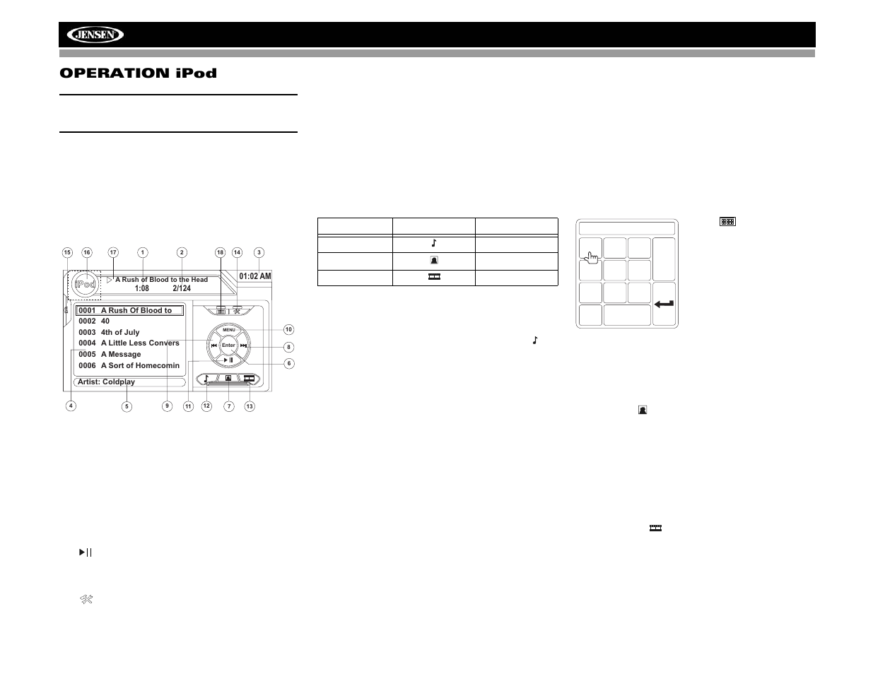 Vm9313 operation ipod | Jensen VM9313 User Manual | Page 93 / 106