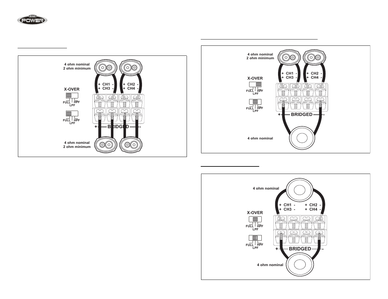 Amplificateurs power | Jensen POWER 1050 User Manual | Page 37 / 48