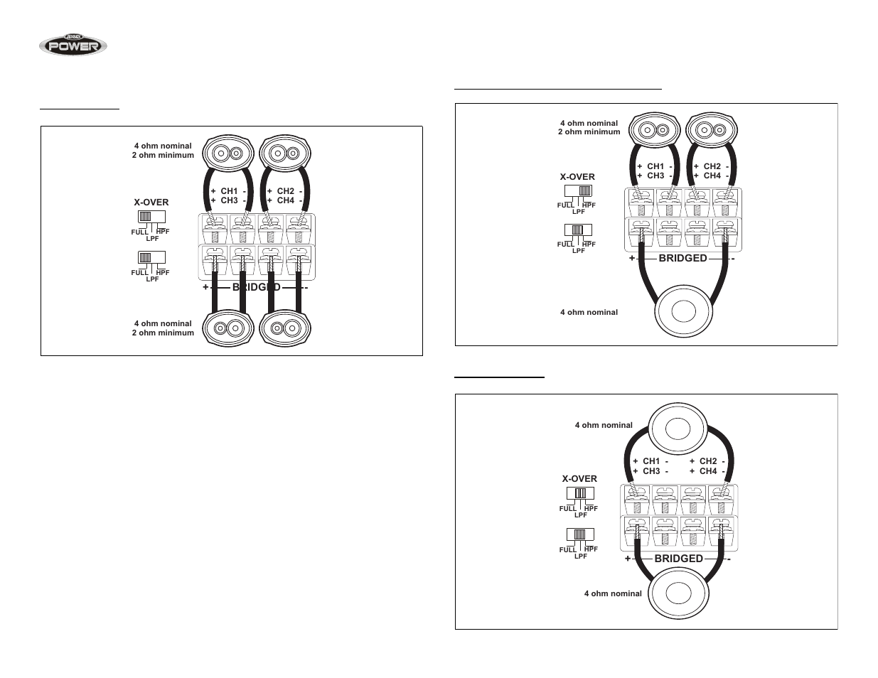 Power amplifiers | Jensen POWER 1050 User Manual | Page 9 / 48