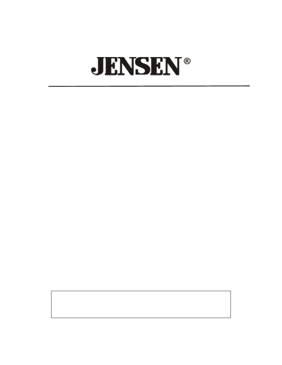 Jensen SMPV-xGBLB User Manual | 18 pages