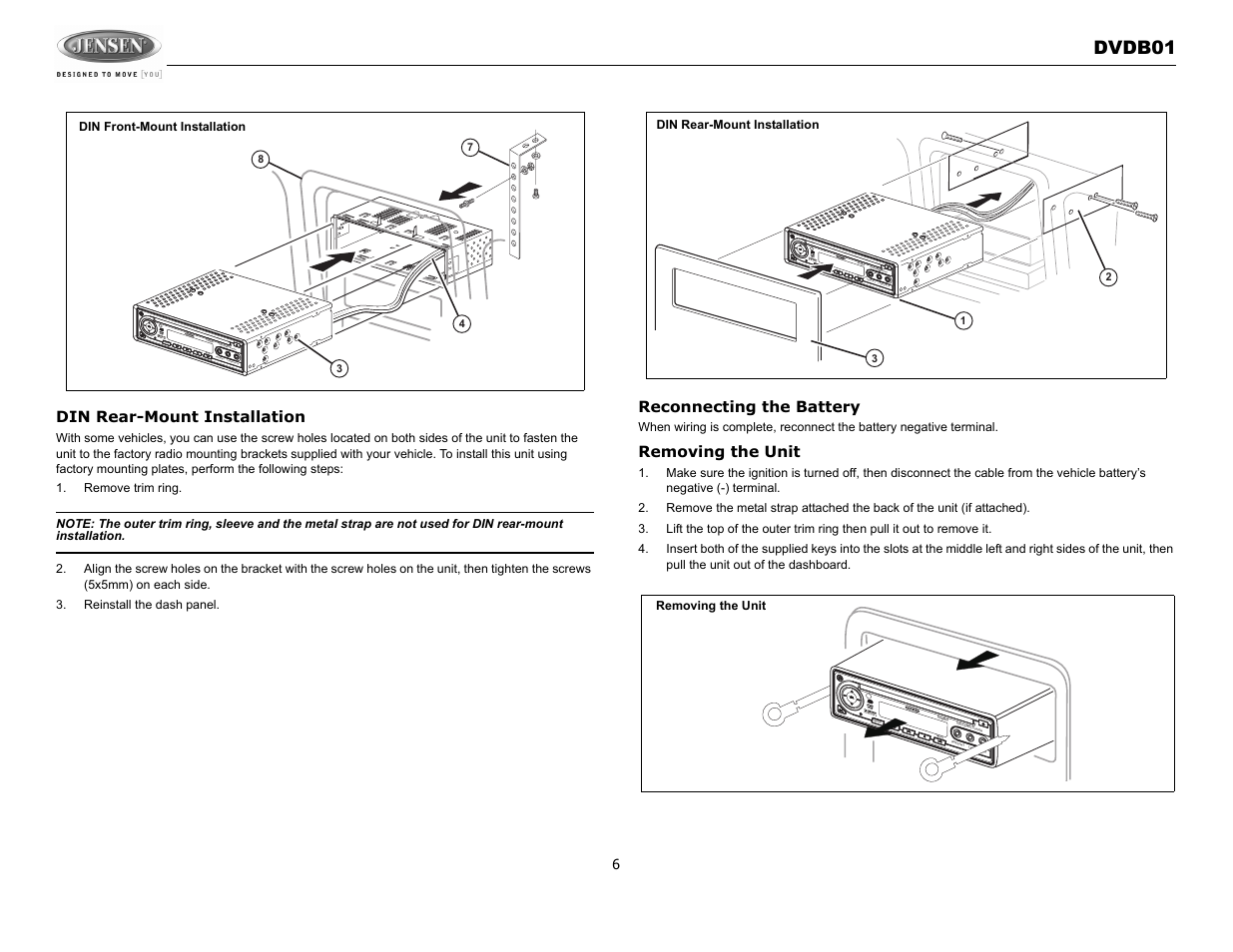 Jensen DVDB01 User Manual | Page 5 / 21