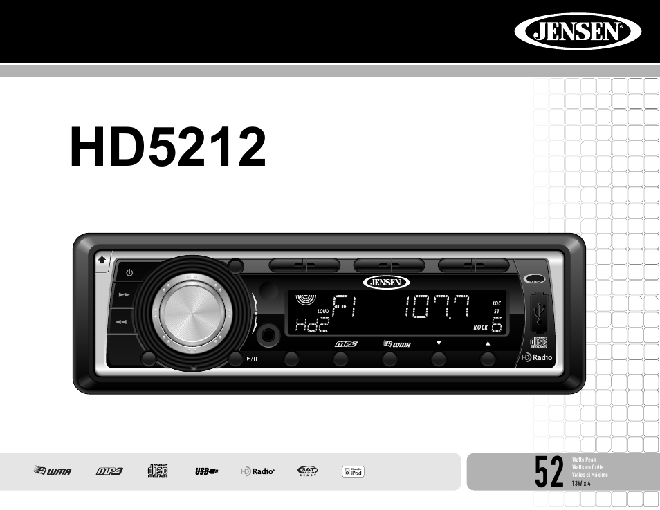 Jensen HD5212 User Manual | 32 pages
