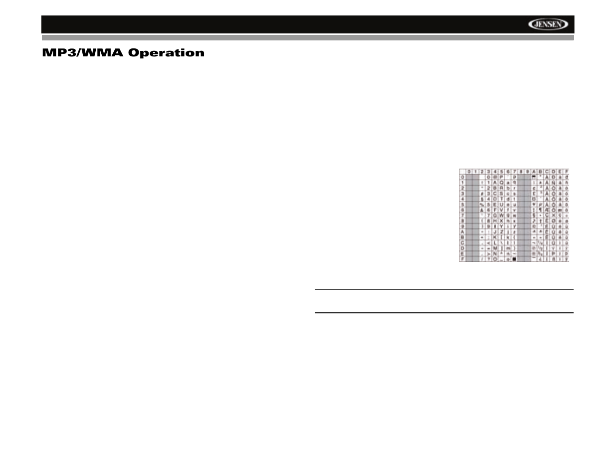 Mp3/wma operation | Jensen HD5212 User Manual | Page 21 / 32