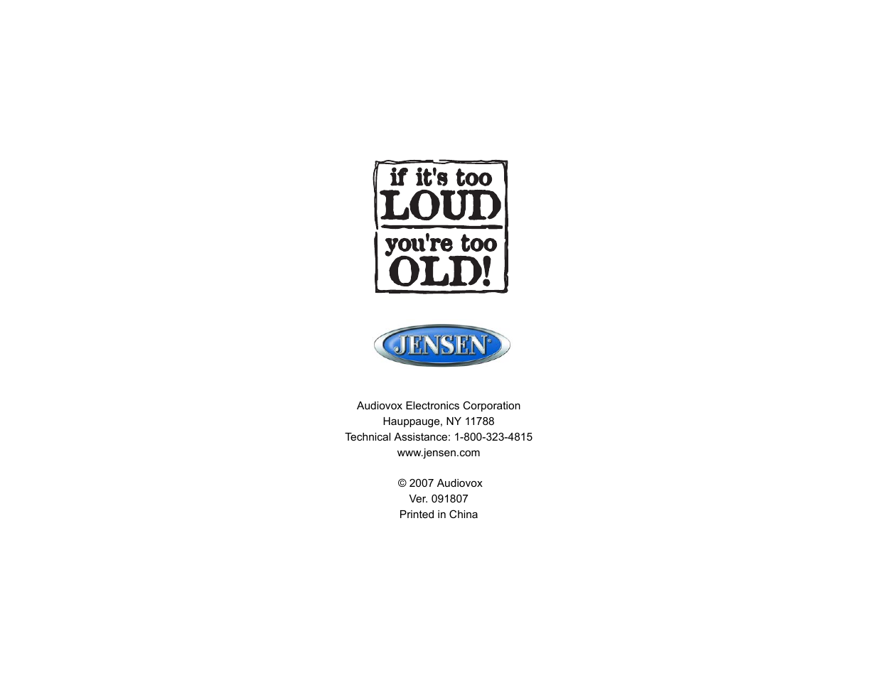 Jensen HD5212 User Manual | Page 32 / 32