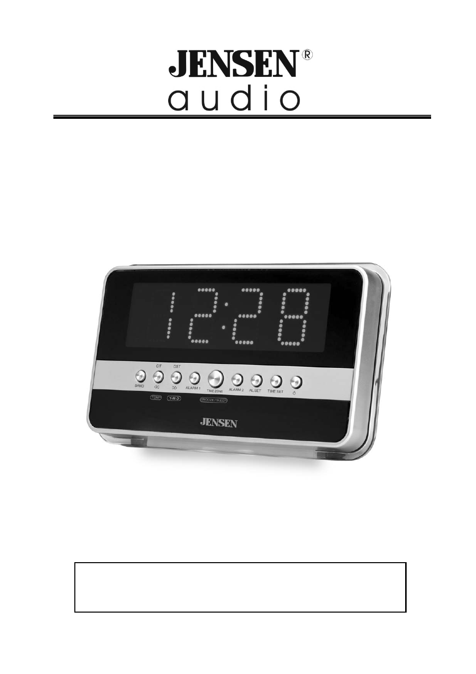 Jensen JCR-275 User Manual | 12 pages