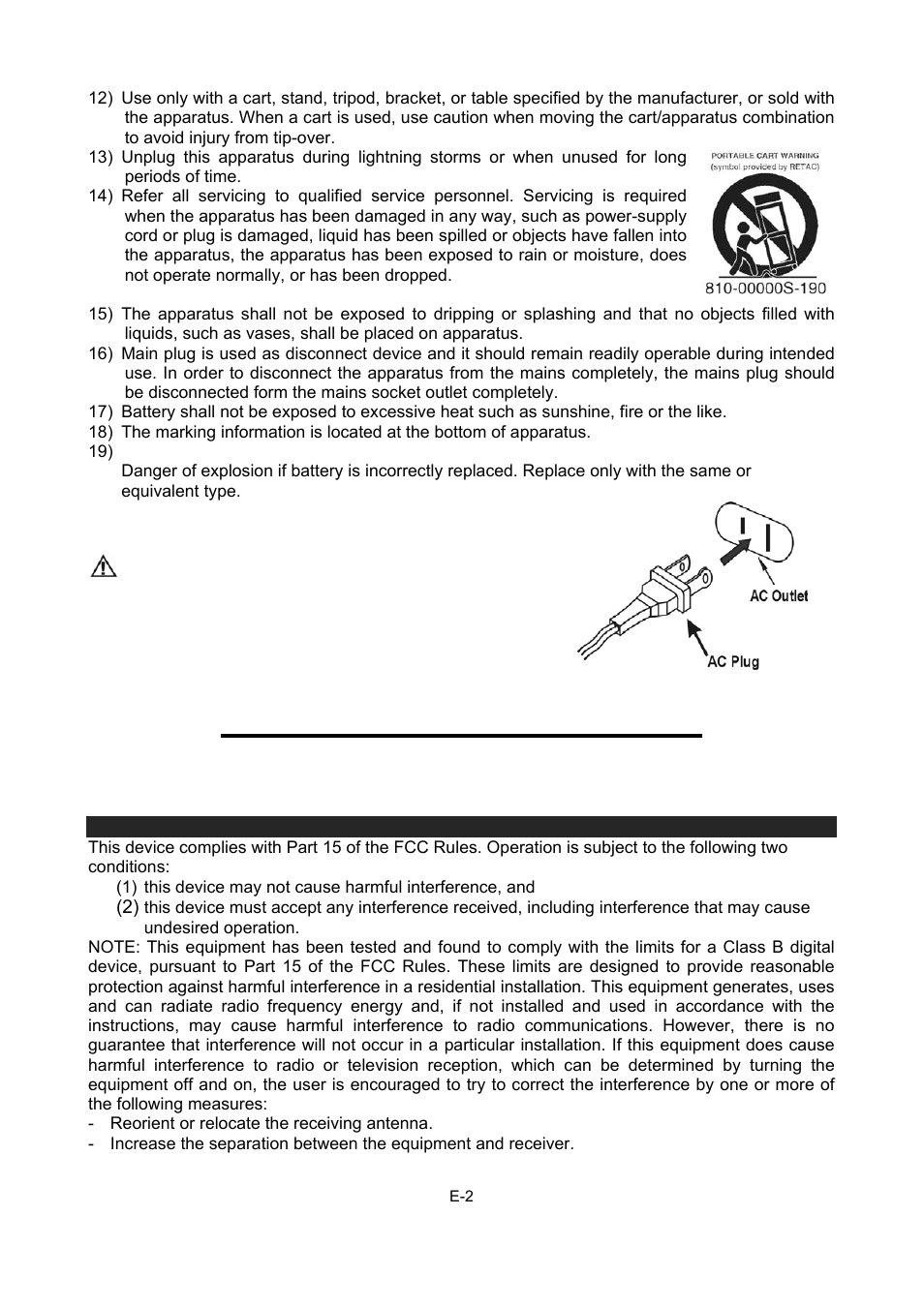Save these instructions | Jensen JCR-275 User Manual | Page 3 / 12