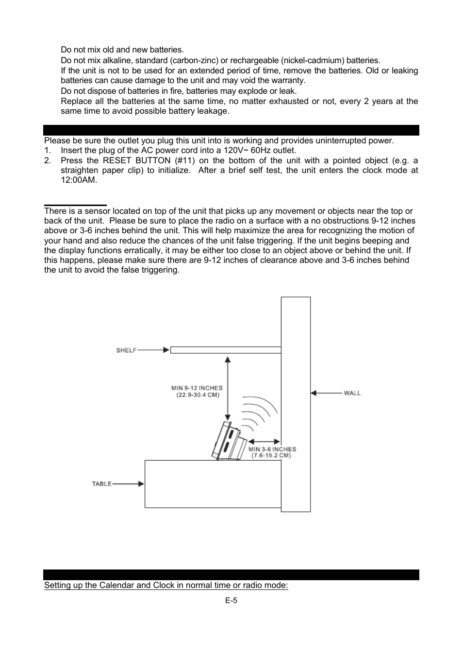 Important | Jensen JCR-275 User Manual | Page 6 / 12