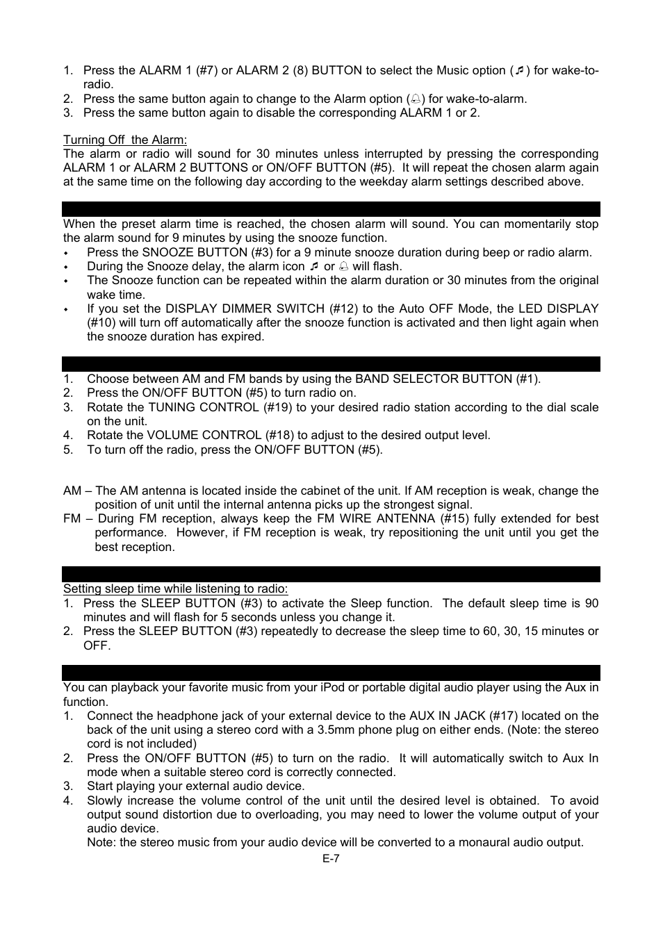 Jensen JCR-275 User Manual | Page 8 / 12