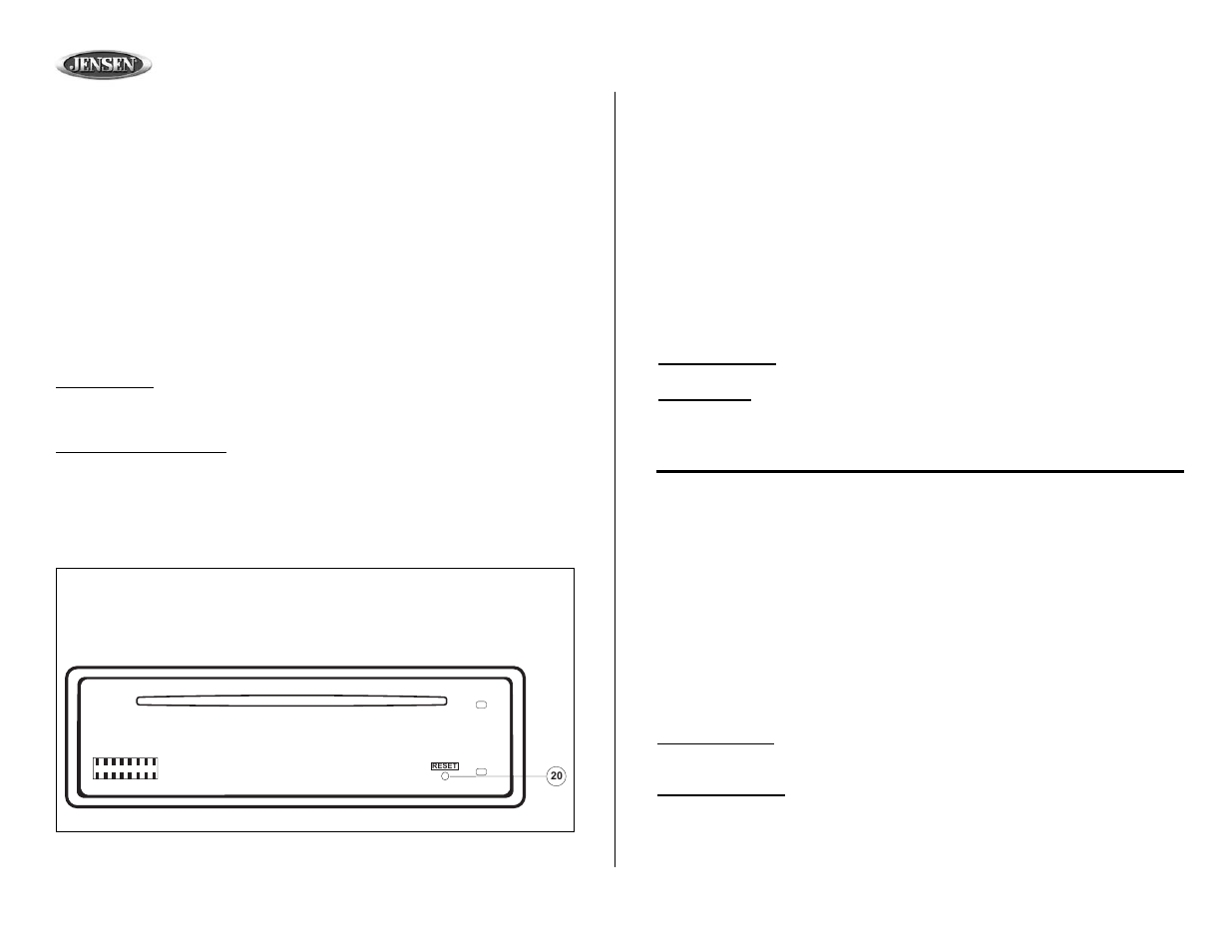 Cd3720xm, Basic operation (continued), Operación básica (continuado) | Opération de base (continué) | Jensen CD3720XM User Manual | Page 8 / 20