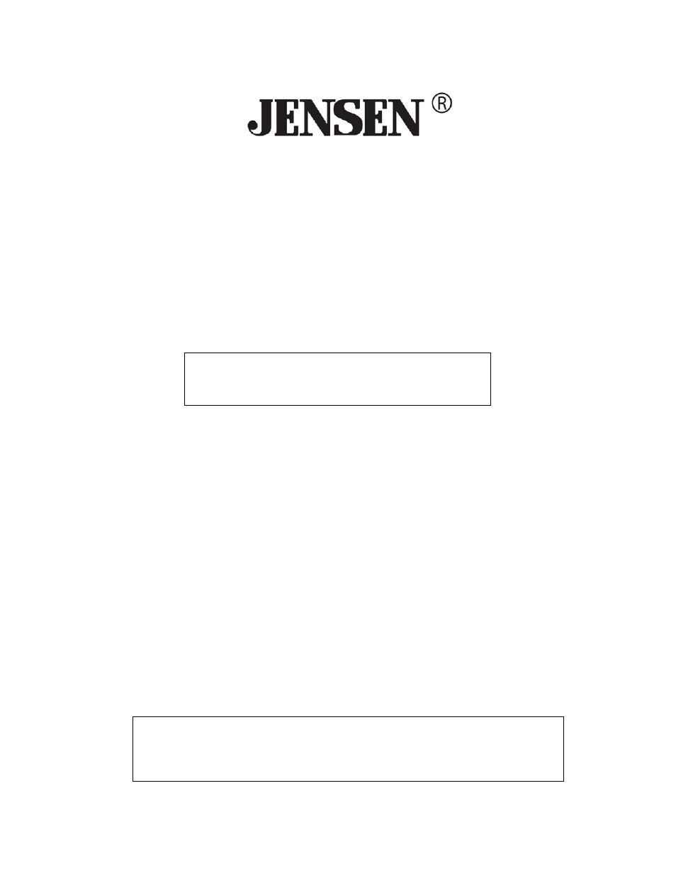 Jensen JDTV-430 User Manual | 12 pages