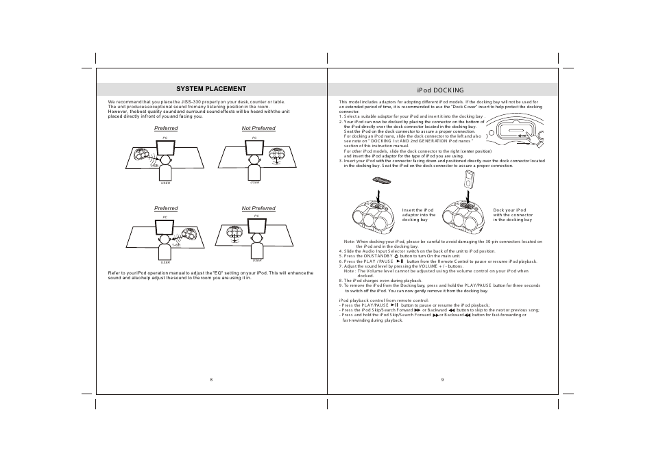 Jensen JiSS-330 User Manual | Page 6 / 9