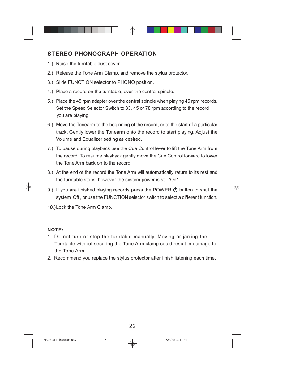 Jensen JMC-1000 User Manual | Page 23 / 31