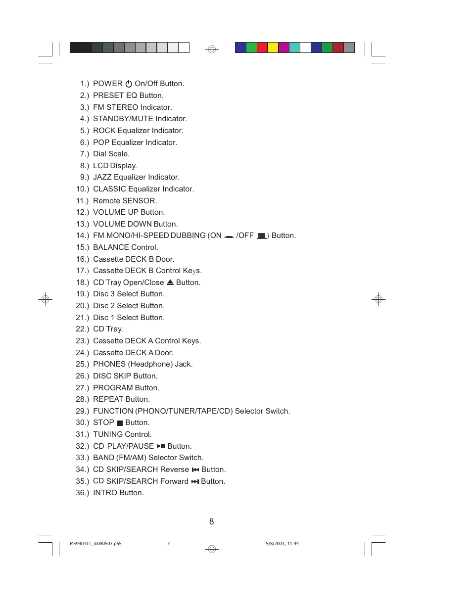 Jensen JMC-1000 User Manual | Page 9 / 31