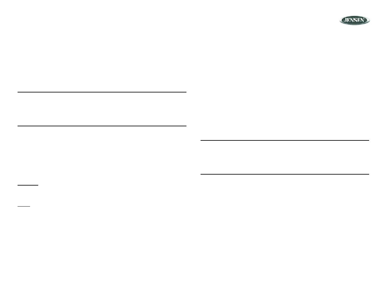 Installation | Jensen POWERPLUS 420 User Manual | Page 4 / 14