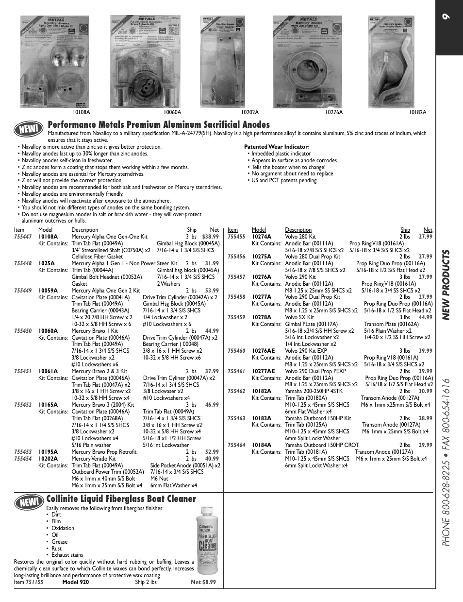 Collinite liquid fiberglass boat cleaner | Jensen 256939 User Manual | Page 9 / 11