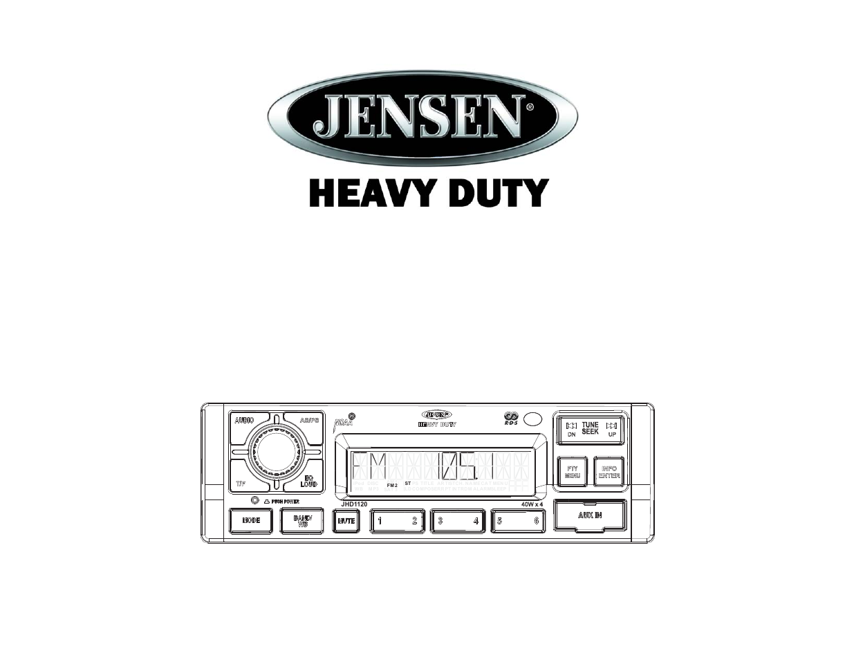 Jensen JHD1120 User Manual | 14 pages