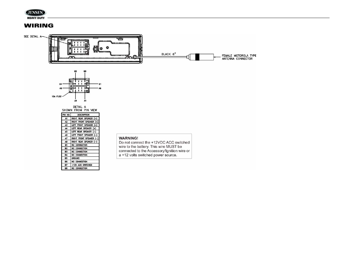 Jensen JHD1120 User Manual | Page 6 / 14