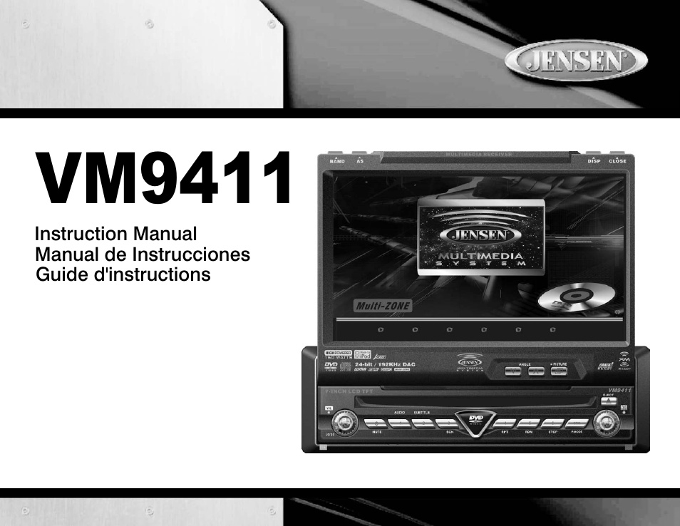 Jensen VM9411 User Manual | 110 pages