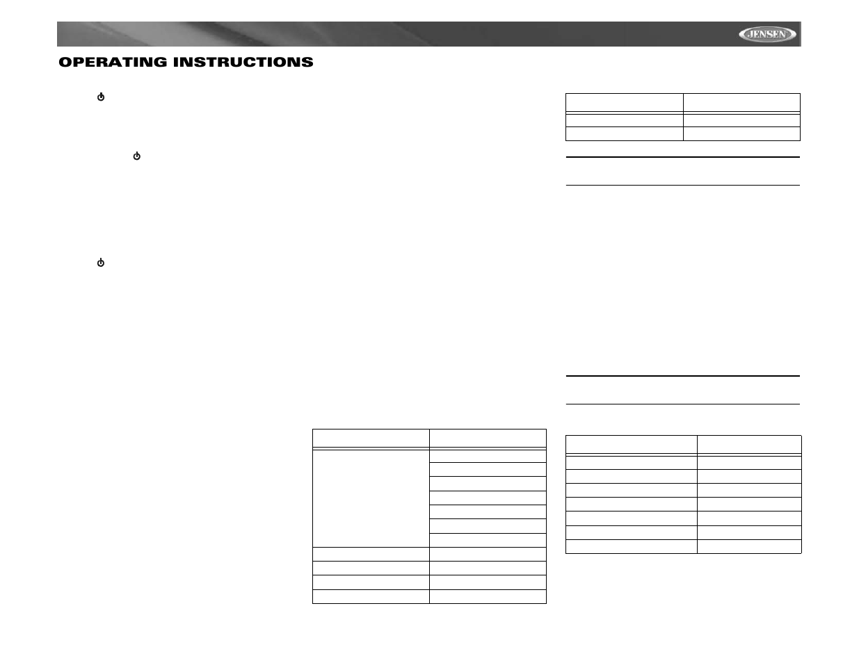 Vm9411 operating instructions | Jensen VM9411 User Manual | Page 21 / 110