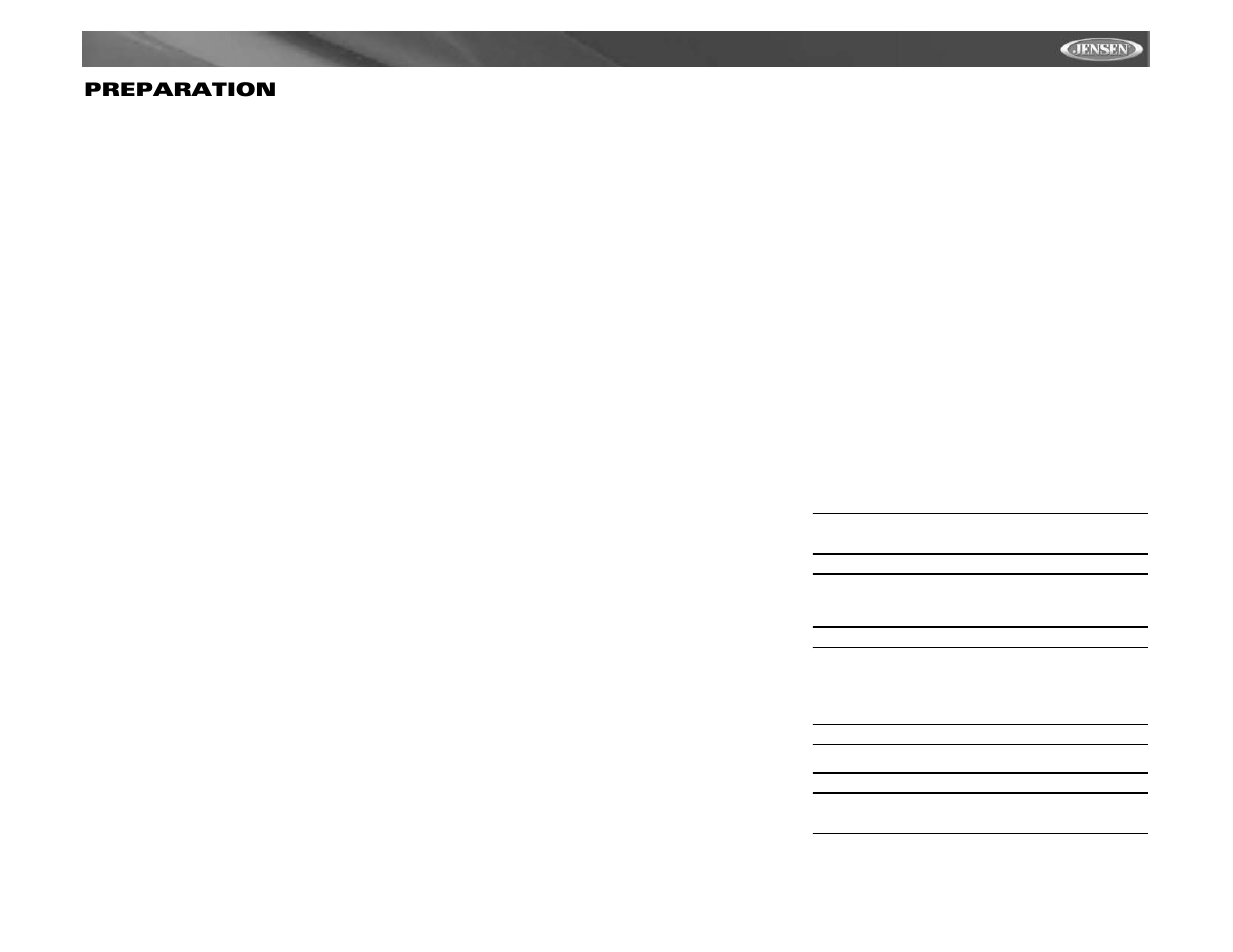 Vm9411 preparation | Jensen VM9411 User Manual | Page 41 / 110