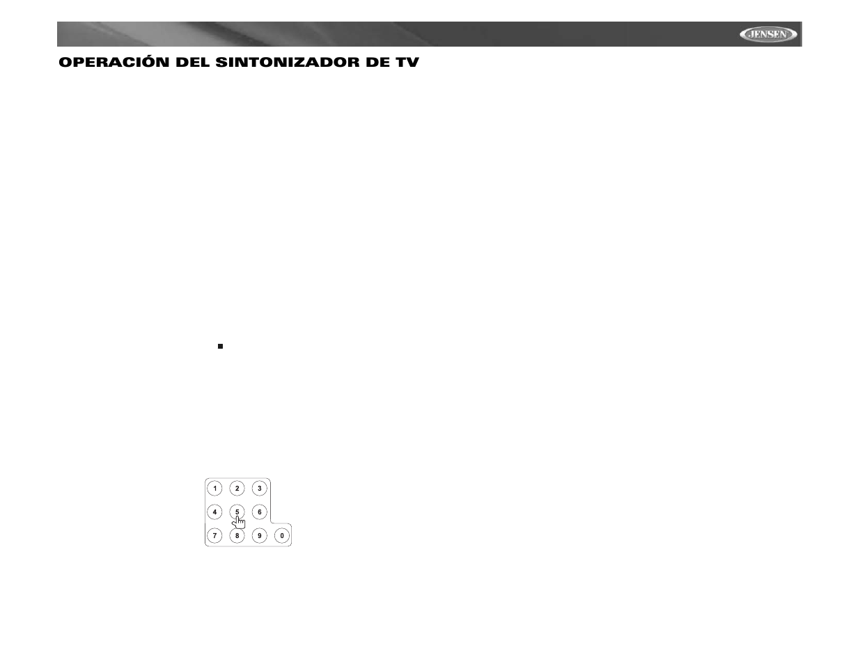 Vm9411 operación del sintonizador de tv | Jensen VM9411 User Manual | Page 67 / 110